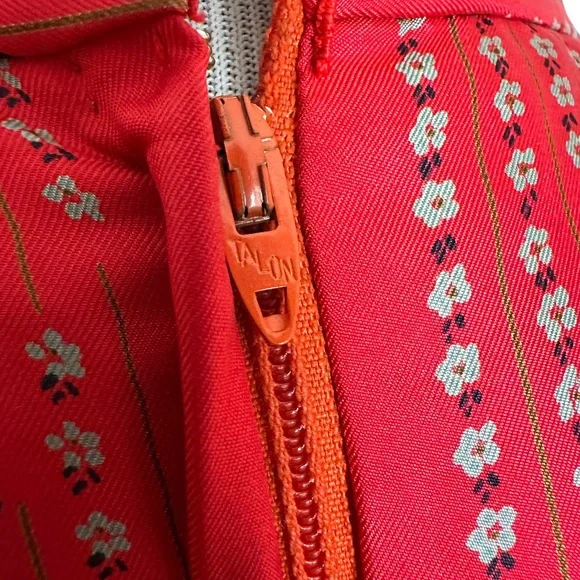 VINTAGE JANES CHEN Red Cheongsam Dress - Picture 7 of 10